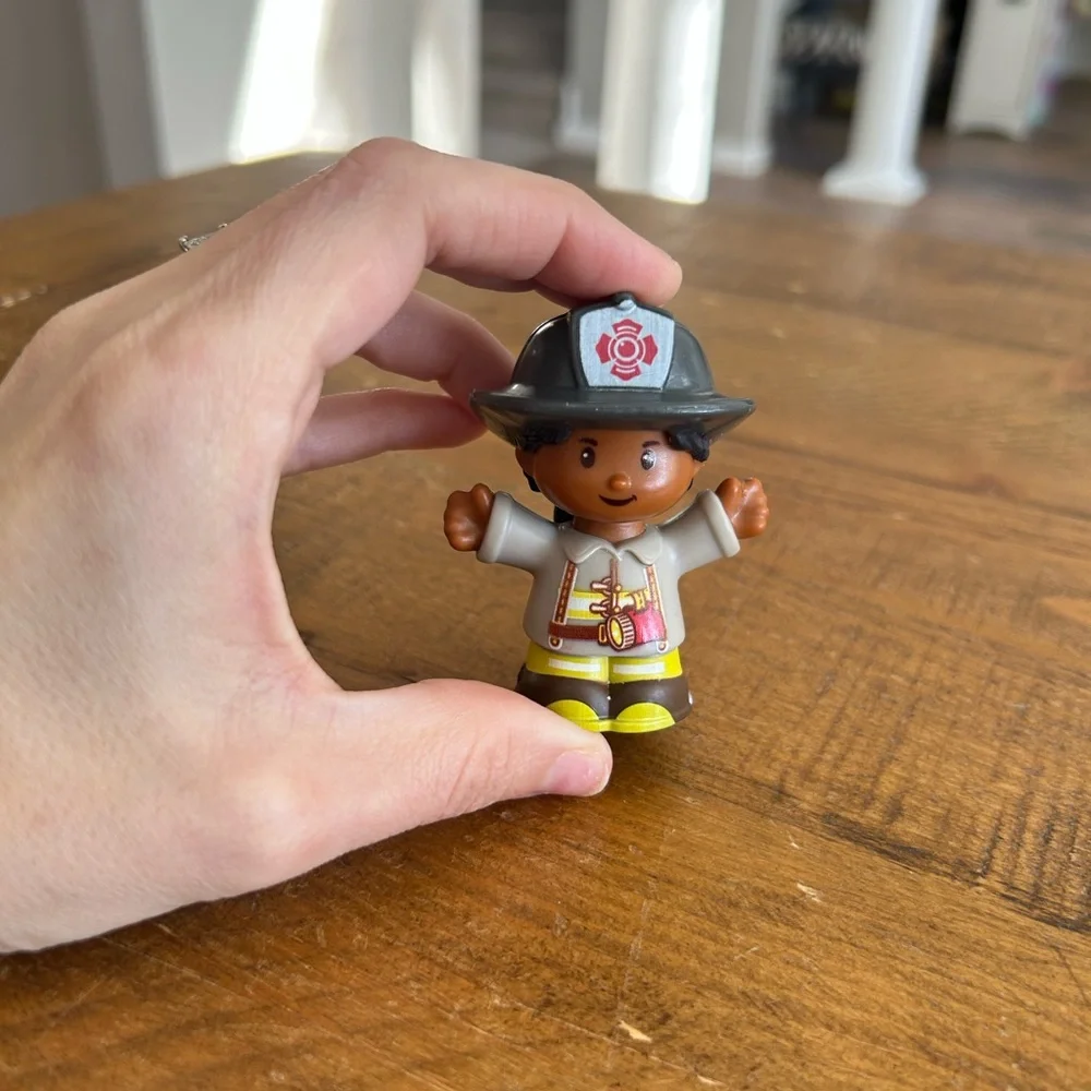 Fisher Price Little People firefighter girl as is